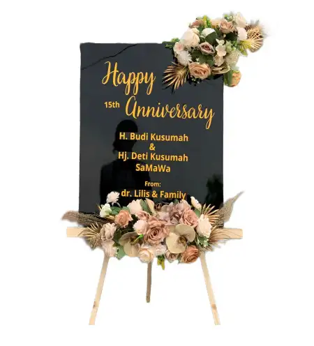 Papan Bunga Akrilik Candinata